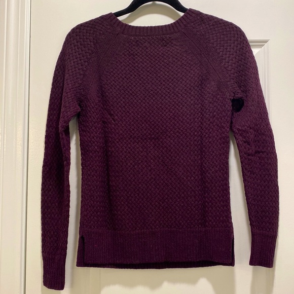 LOFT burgundy purple sweater - Picture 4 of 7
